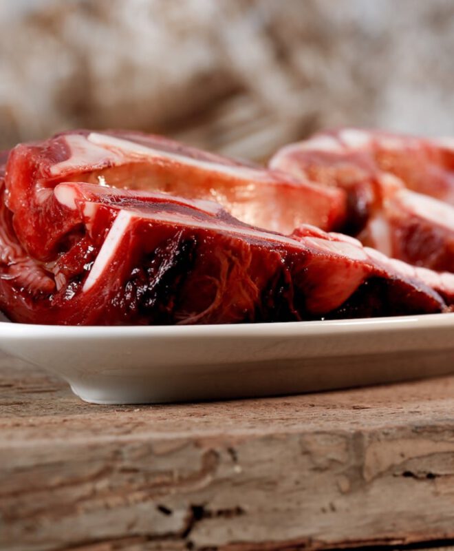 Runderstrottenhoofd (gehalveerd)