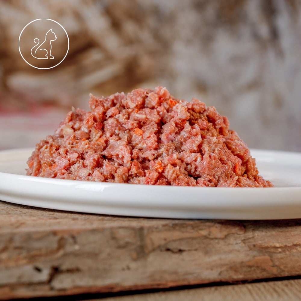 Compleet Kippenmenu voor katten (gehakt)