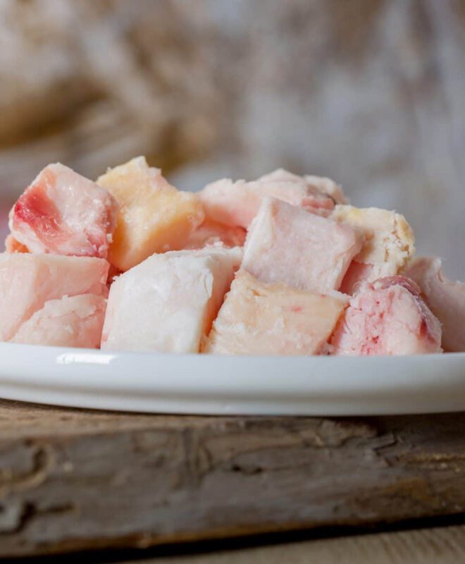 Rundervet (in stukken)