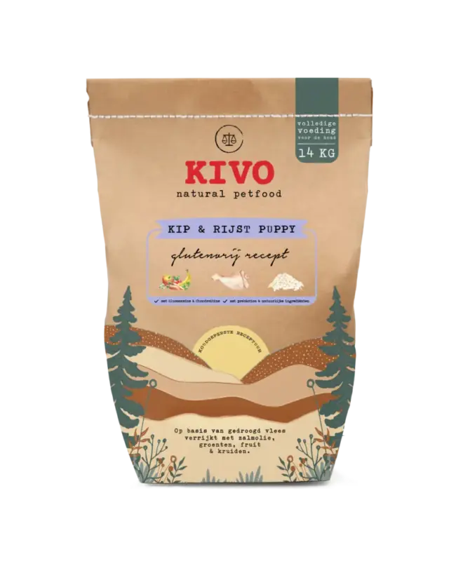 Kivo Kip & Rijst Puppy Glutenvrij
