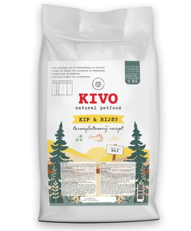 Kivo Kip & Rijst voor Katten